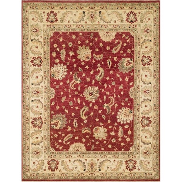 Loloi 2 ft. x 3 ft. Majestic Rectangular Shape Hand Knotted Area Rug- Red and Ivory MAJEMM-04REIV2030 - main